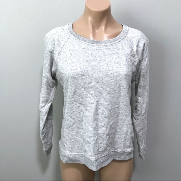 Everlane French Terry Heather Light Gray Sweatshirt Sweater Small - Picture 2 of 5